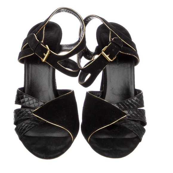 Balenciaga Embossed Slingback Sandals - Picture 2 of 5